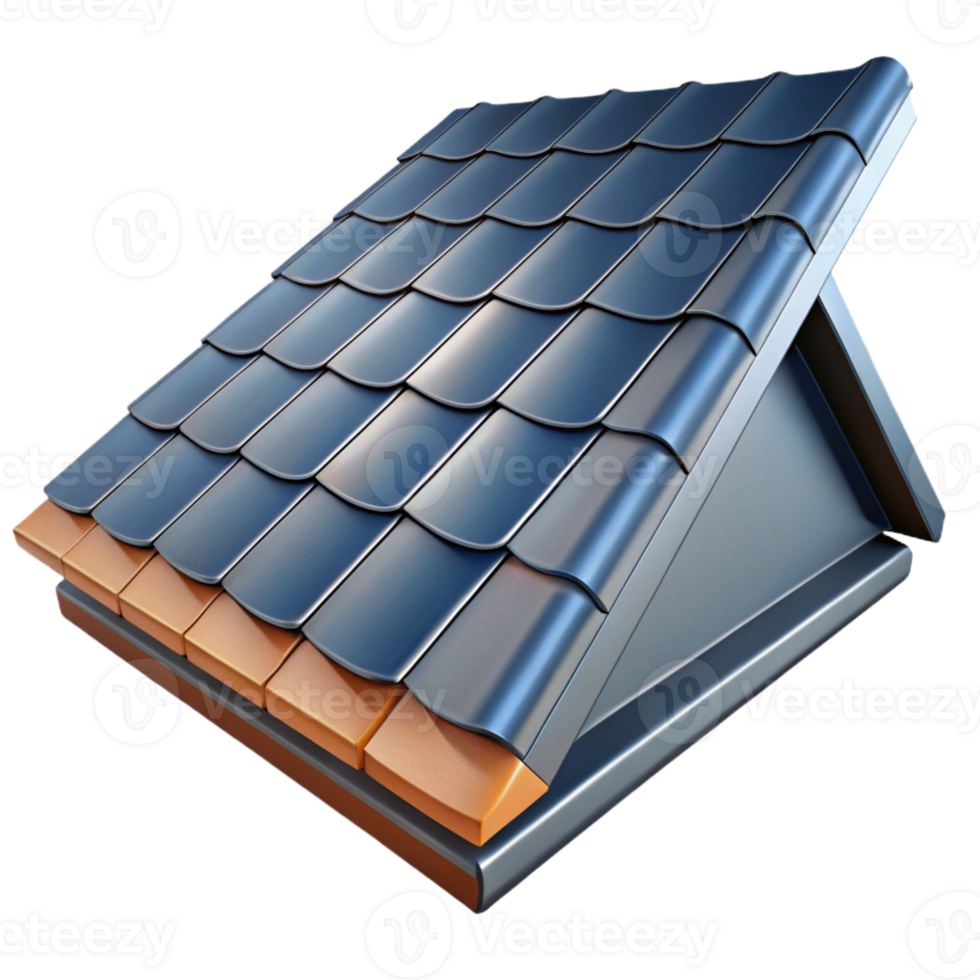 acclaimed baroque Roof shingle asphalt material, with Transparent Background detailed png