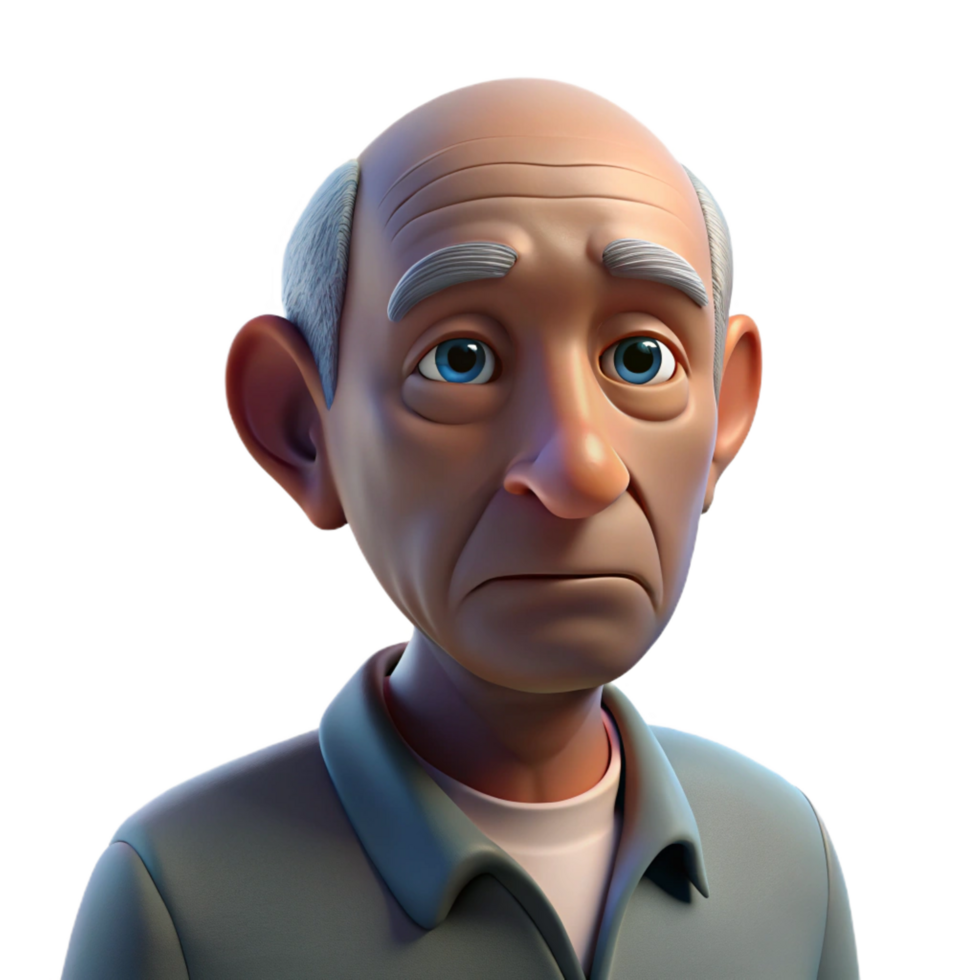 stunning modern Portrait of an Elderly Man with Deep high resolution png