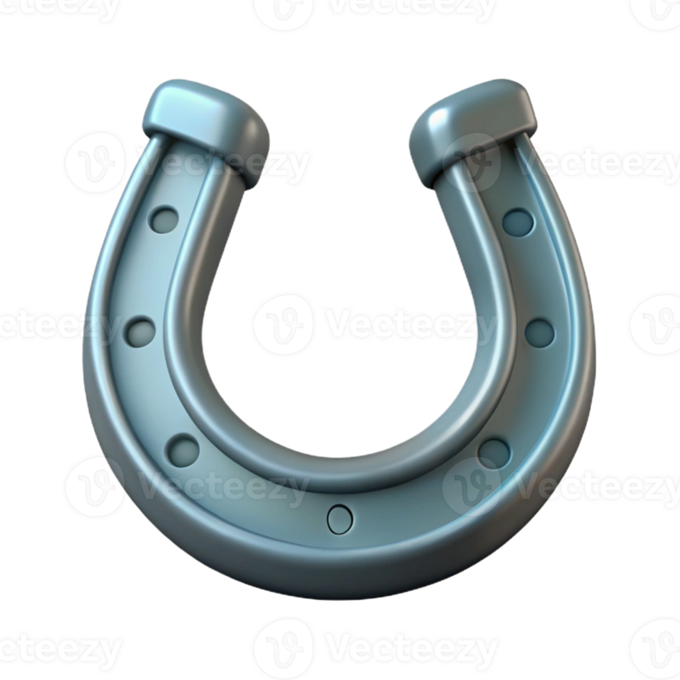 celebrated organic Isolated cutout, ultra-detailed professional render of a single Centaur's horseshoe with Transparent Background luxury png