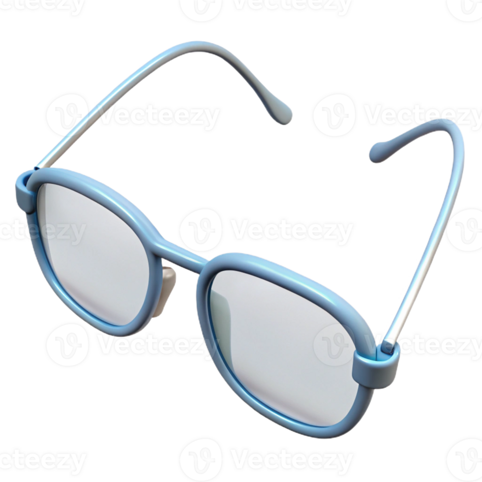elegant contemporary A pair of eyeglasses with thin wire frames with Transparent Background luxury png