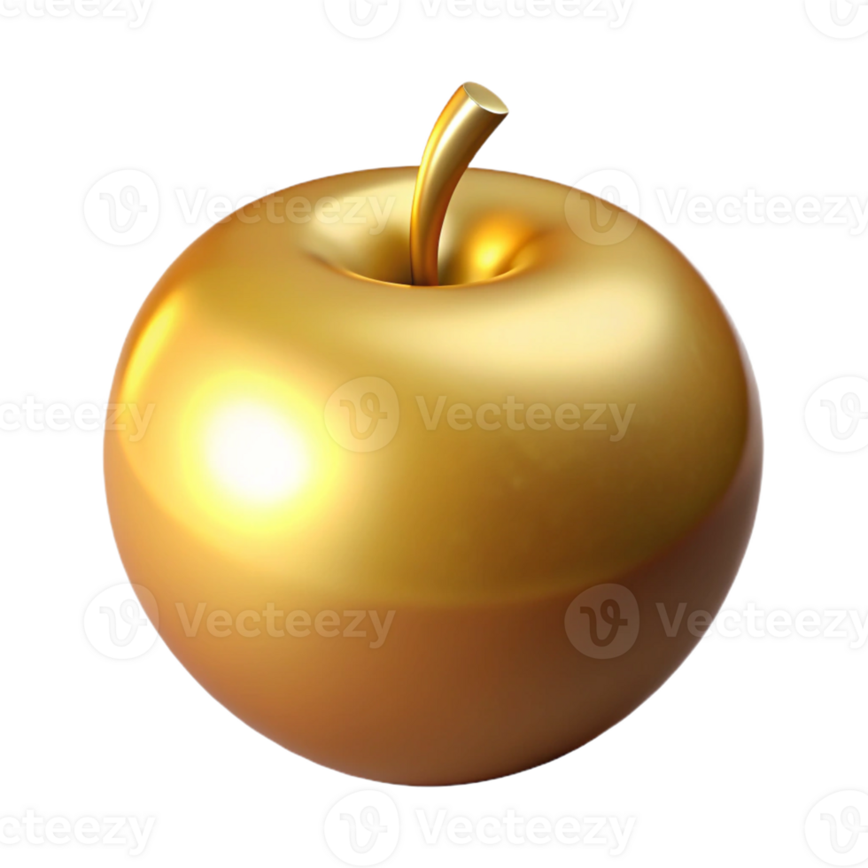 acclaimed geometric Golden Apple of Discord with Transparent Background elite png