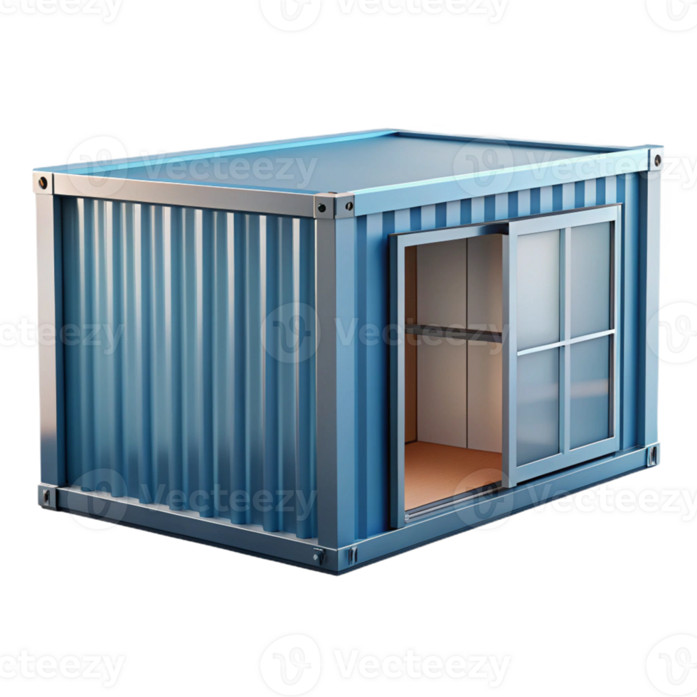 captivating creative Shipping container home corner detail, with Transparent Background luxury png