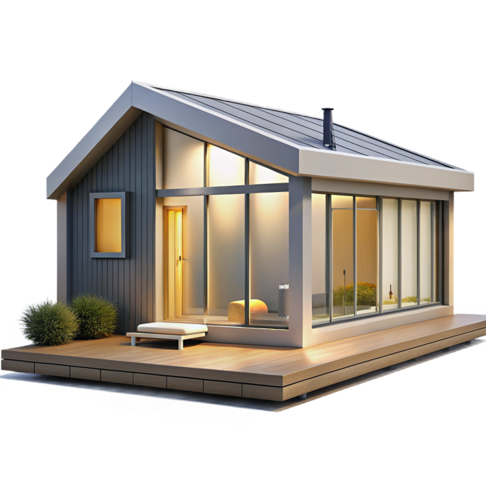 serene traditional Prefabricated Modular Home Minimalist authentic png