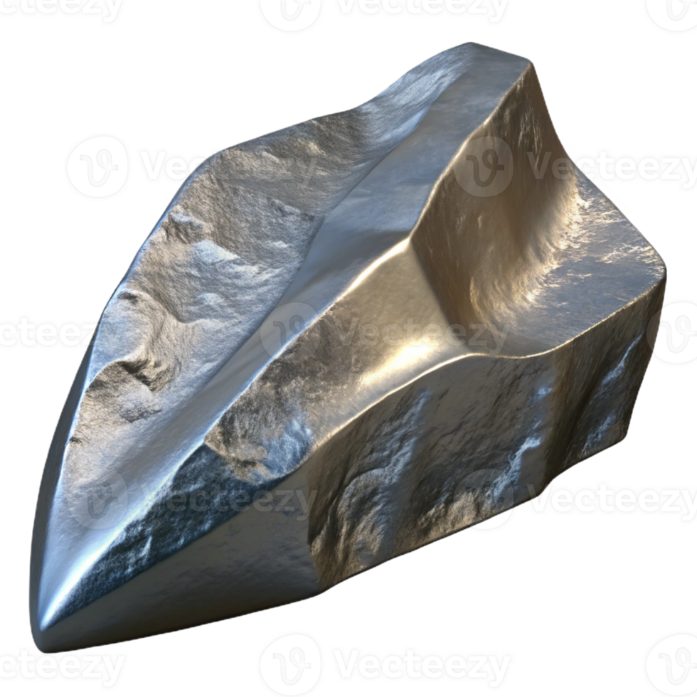 bold immaculate Stygian Iron, metal from the River Styx with Transparent Background expertly shot png