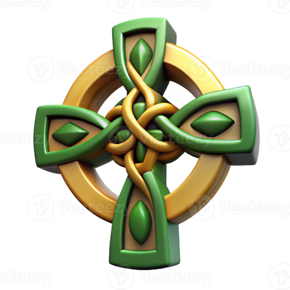 alluring quintessential Celtic cross with Transparent Background png