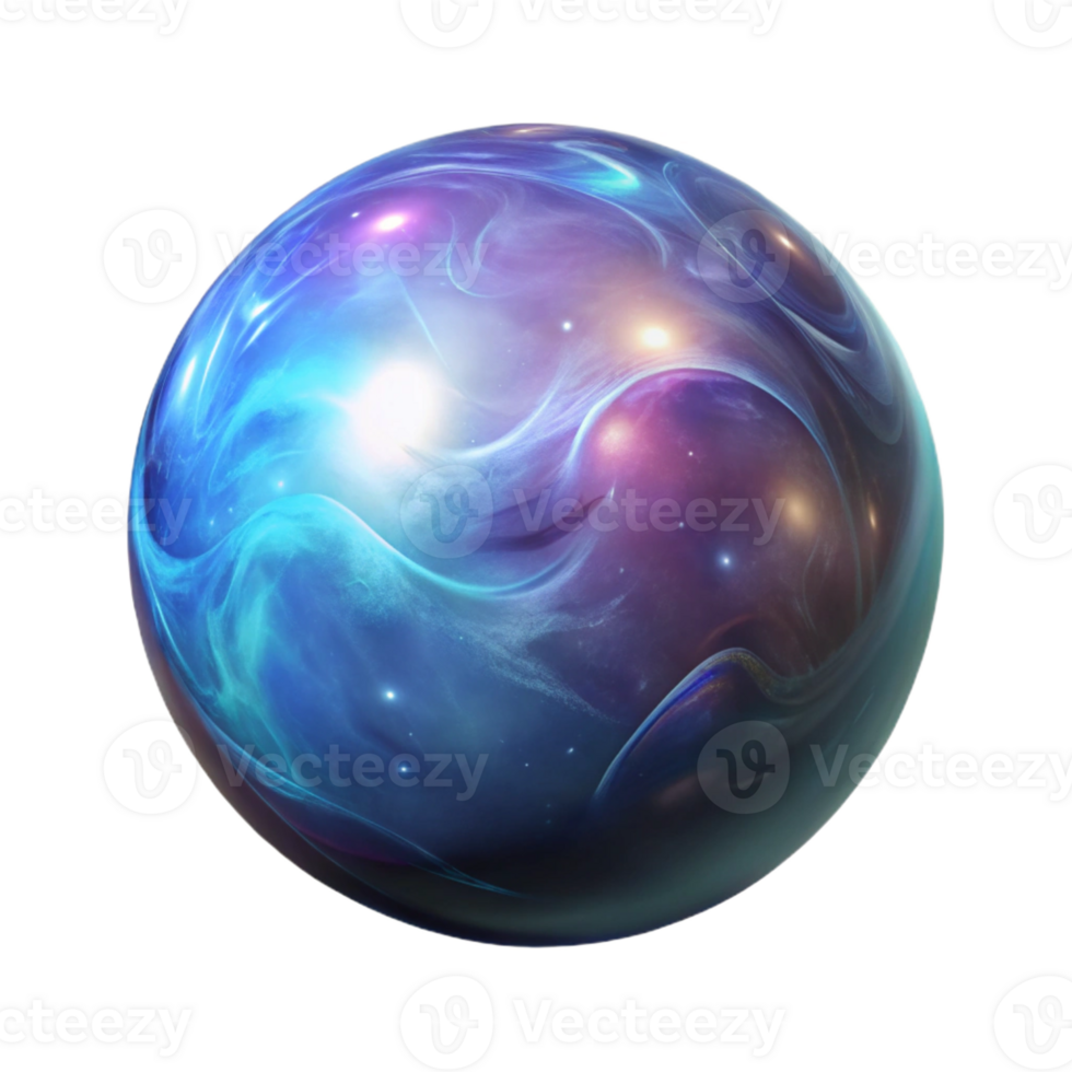 enchanting nordic Photorealistic, ultra-detailed isolated cutout of a single, glowing magical orb with swirling nebulae inside, professional render with Transparent Background professional png