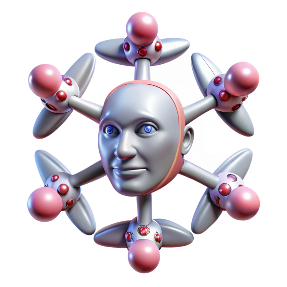 vibrant vintage A Swarm of Nanodrones Forming the Shape high quality png