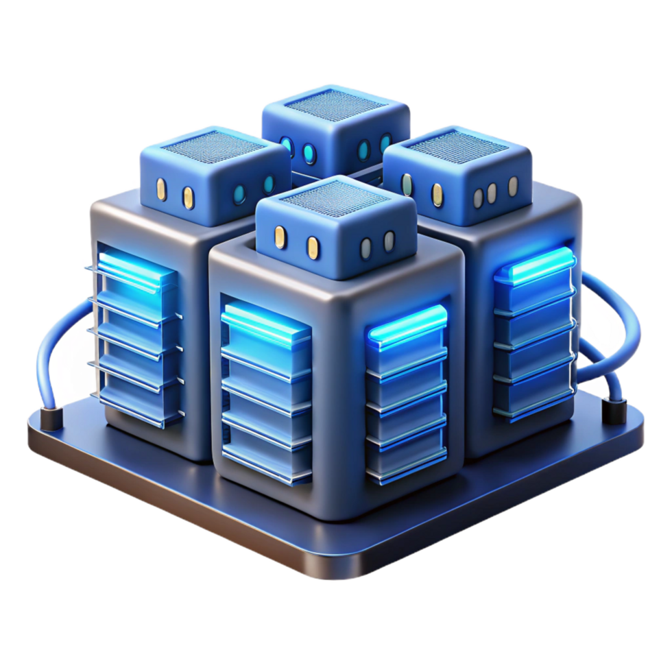 extraordinary traditional A Futuristic Data Center with Rows of detailed png