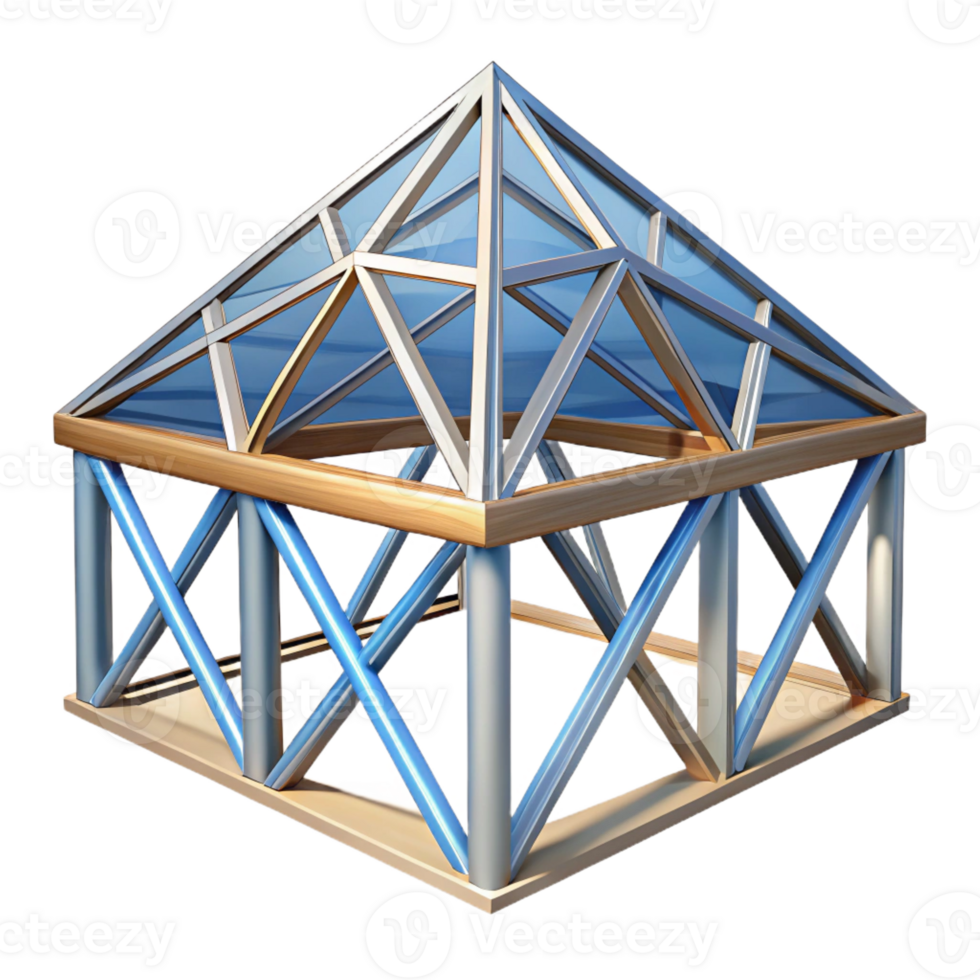 dreamy splendid Truss roof structural element, with Transparent Background elite png