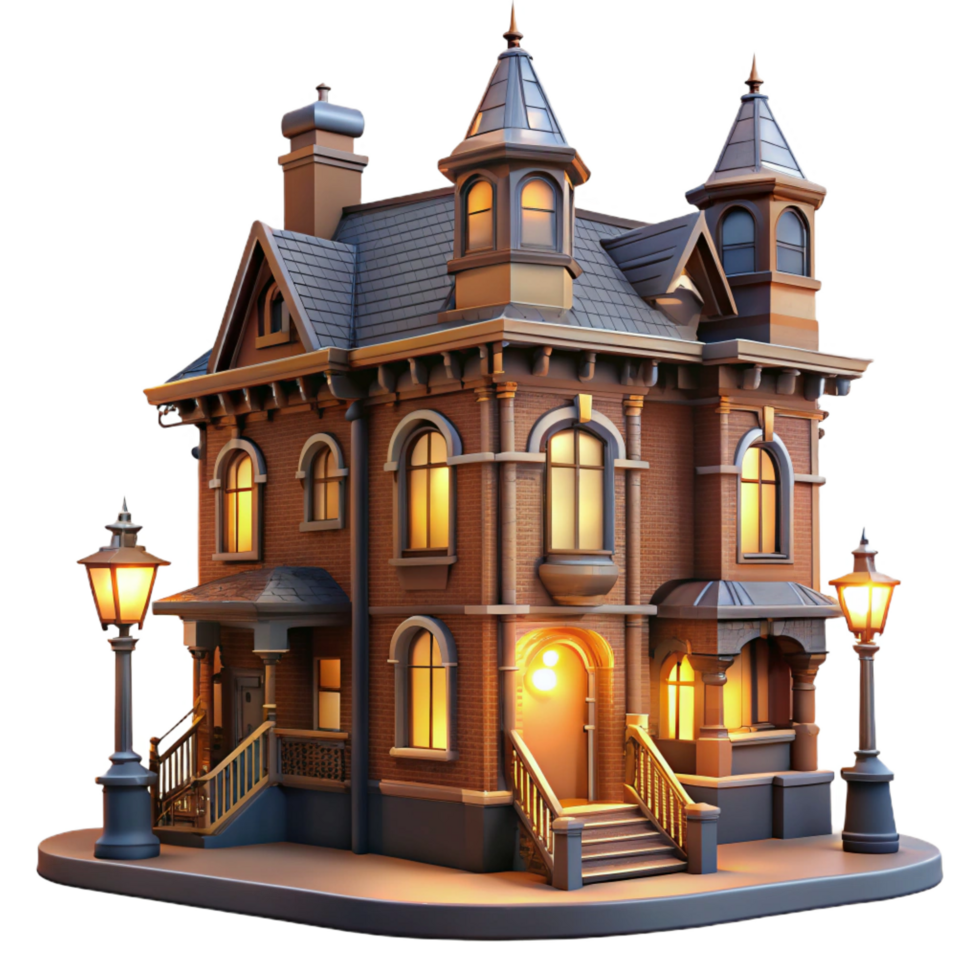 extraordinary creative Victorian Townhouse Intricate Brickwork original png