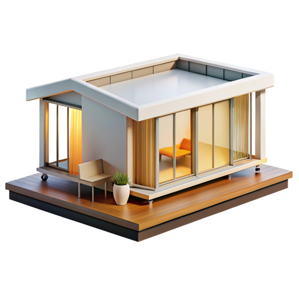 vibrant abstract Prefabricated Modular Housing Minimalist genuine png