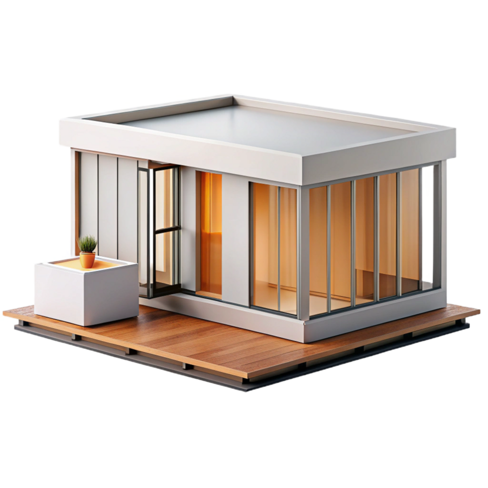 dramatic vintage Prefabricated Modular Housing Minimalist genuine png