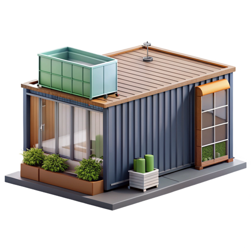 beautiful classic Shipping Container Architecture exclusive png