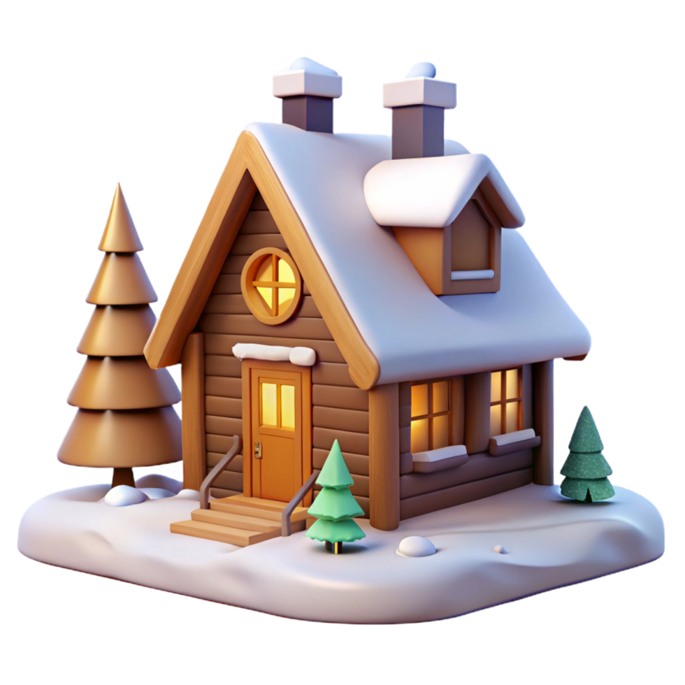 vibrant traditional Scandinavian Cabin Wooden Exterior Cozy premium png