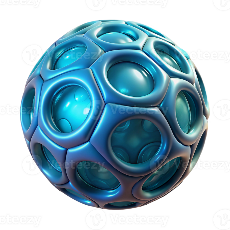 dynamic dazzling Concept art style, isolated cutout of a single, pulsating, bioluminescent orb with intricate cellular patterns with Transparent Background impeccable png