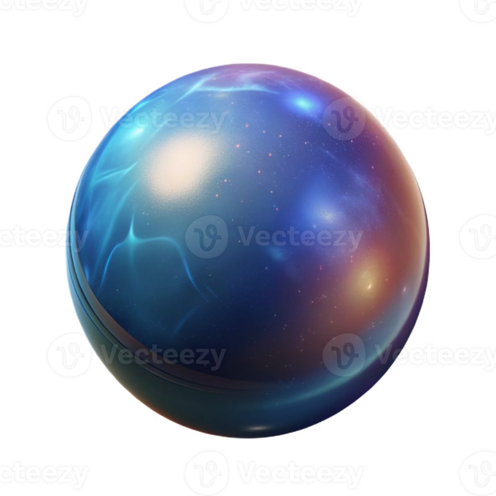 beautiful intense geometric Hyper-specific, isolated cutout of a celestial orb radiating cosmic energy, professional render, photorealistic with Transparent Background professional png