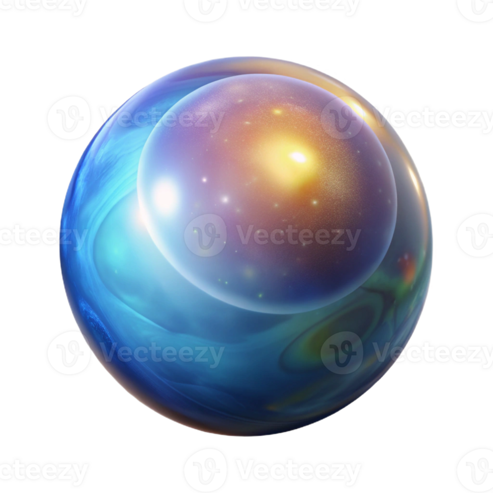 captivating modern Hyper-specific, isolated cutout of a celestial orb radiating cosmic energy, professional render, photorealistic with Transparent Background sharp png
