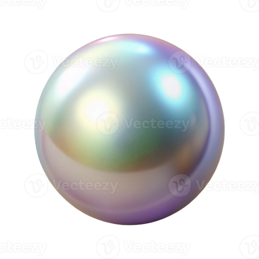 exceptional impressionist A single, perfect pearl with a soft, iridescent sheen with Transparent Background perfect clarity png