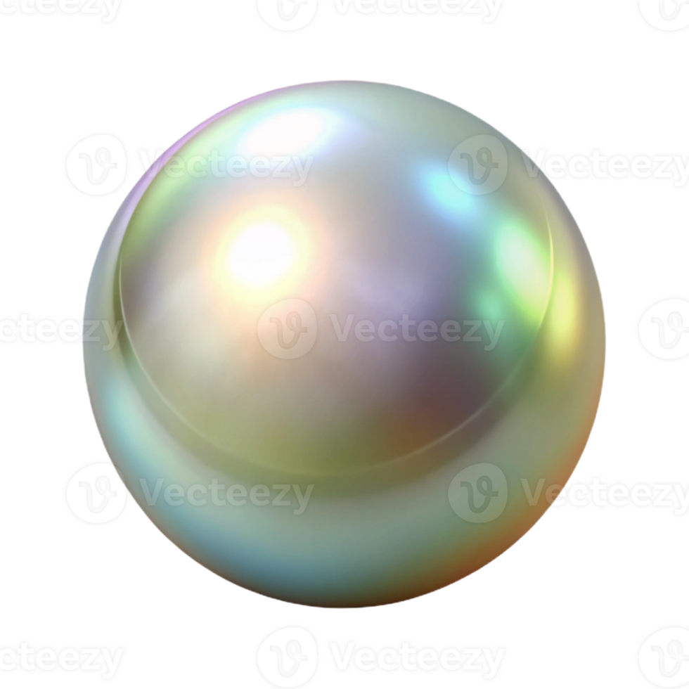 distinguished elegant A single, perfect pearl with a soft, iridescent sheen with Transparent Background masterfully captured png