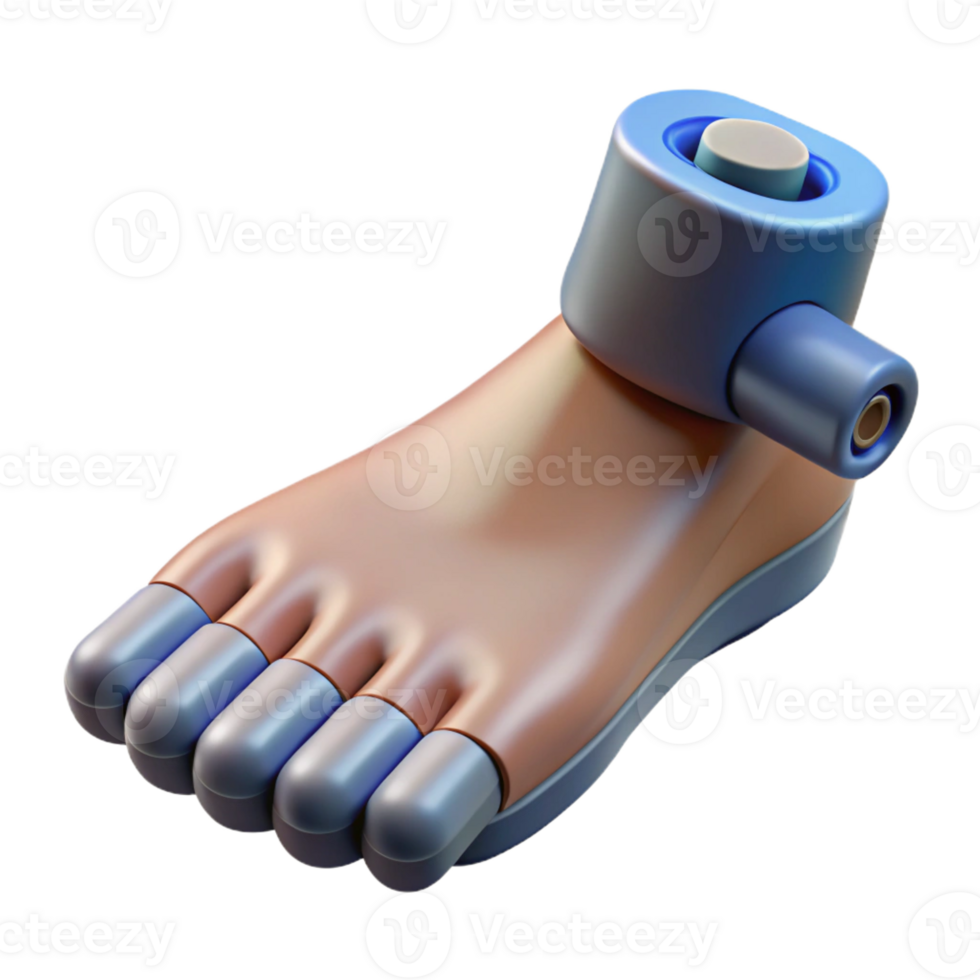 exquisite exemplary Photorealistic, ultra-detailed render of a single biomechanical toenail with integrated sensors, isolated cutout with Transparent Background png