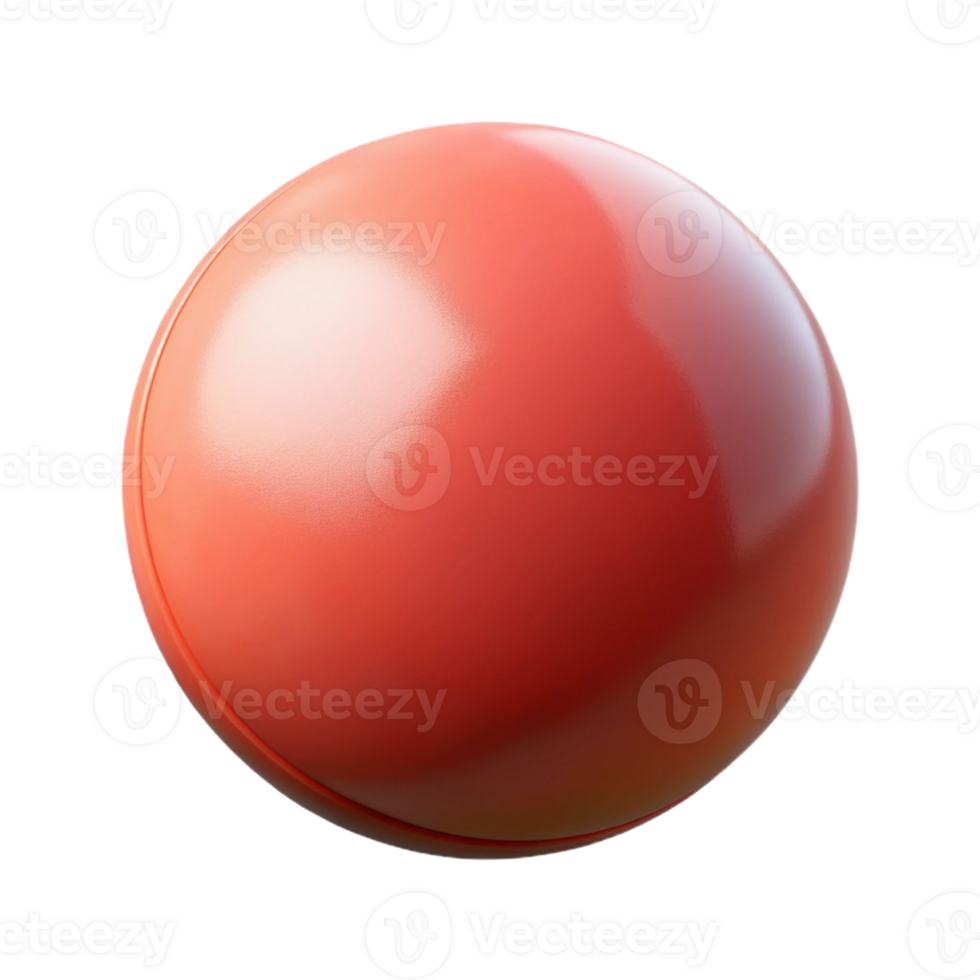 distinguished geometric Photorealistic, ultra-detailed, isolated cutout, single ping pong ball with Transparent Background authentic png