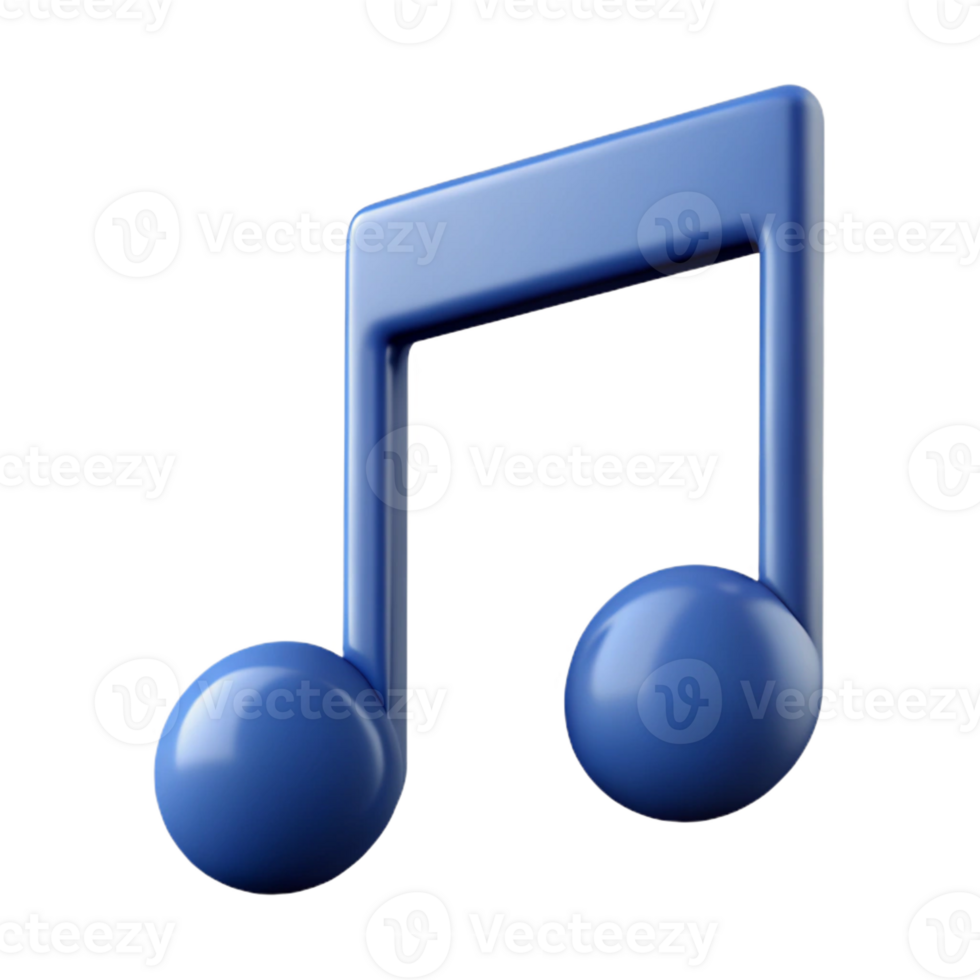 coveted mid-century Pictogram of a music note. Clean lines, symmetrical design, scalable Design. high quality png