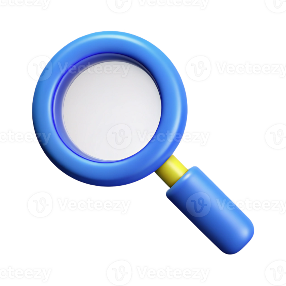 wonderful organic Pictogram of a magnifying glass. Clean lines, minimal design, scalable Design. ultra HD png