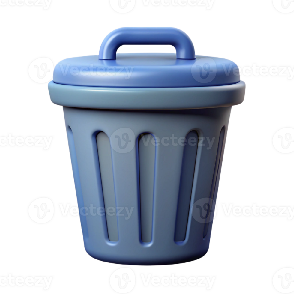 beautiful unforgettable Pictogram of a trash can. Crisp edges, flat color, single-weight stroke Scalable Design. png