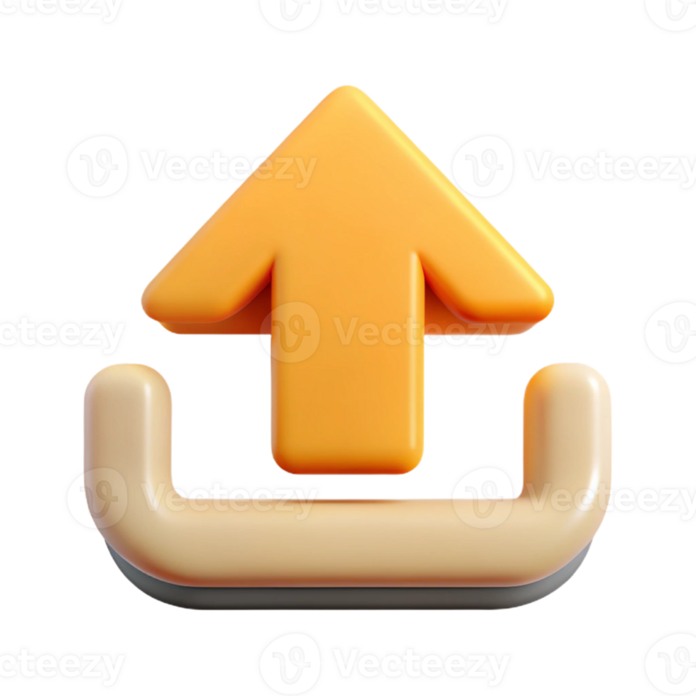stunning distinctive Pictogram of an upload arrow. Minimal, crisp edges, single-weight stroke Scalable Design. png