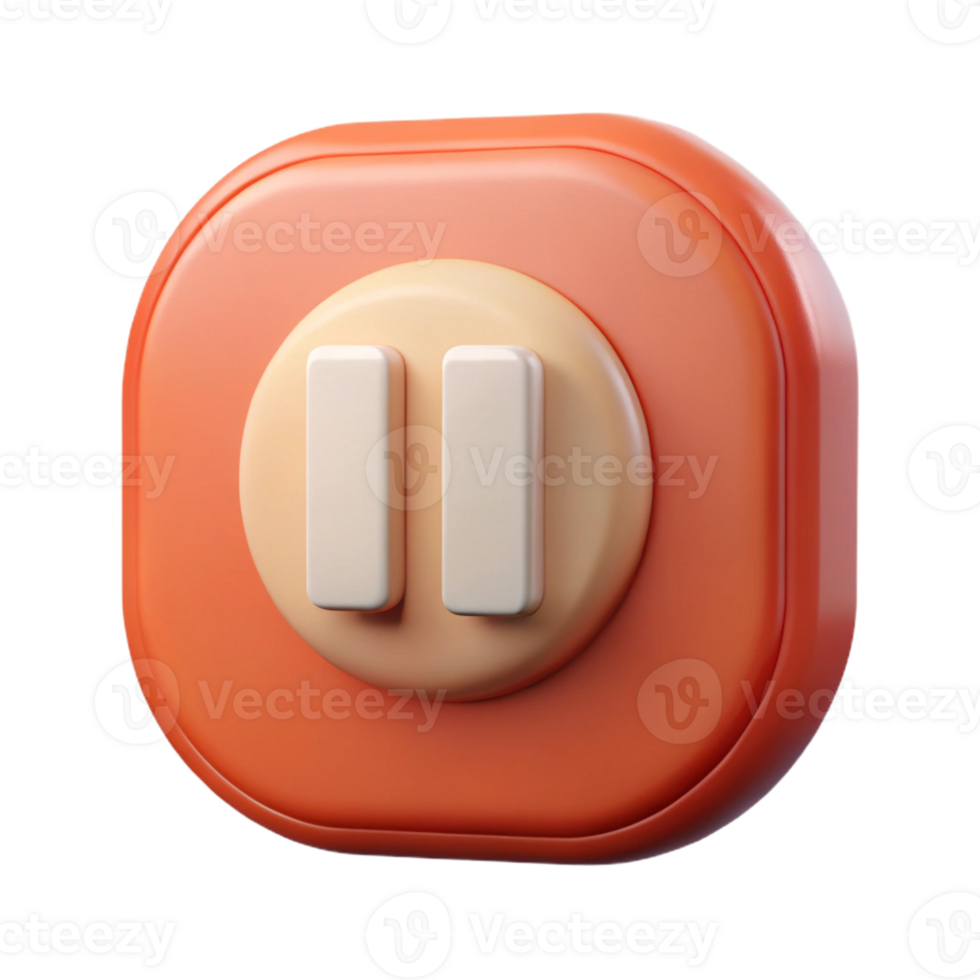 exemplary gothic Pictogram of a pause button. Flat color, crisp edges, single-weight stroke Scalable Design. impeccable png