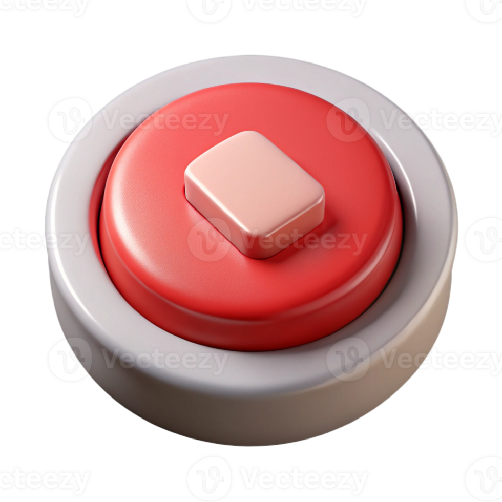 wonderful distinguished Pictogram of a stop button. Symmetrical, clean lines, scalable Design. png