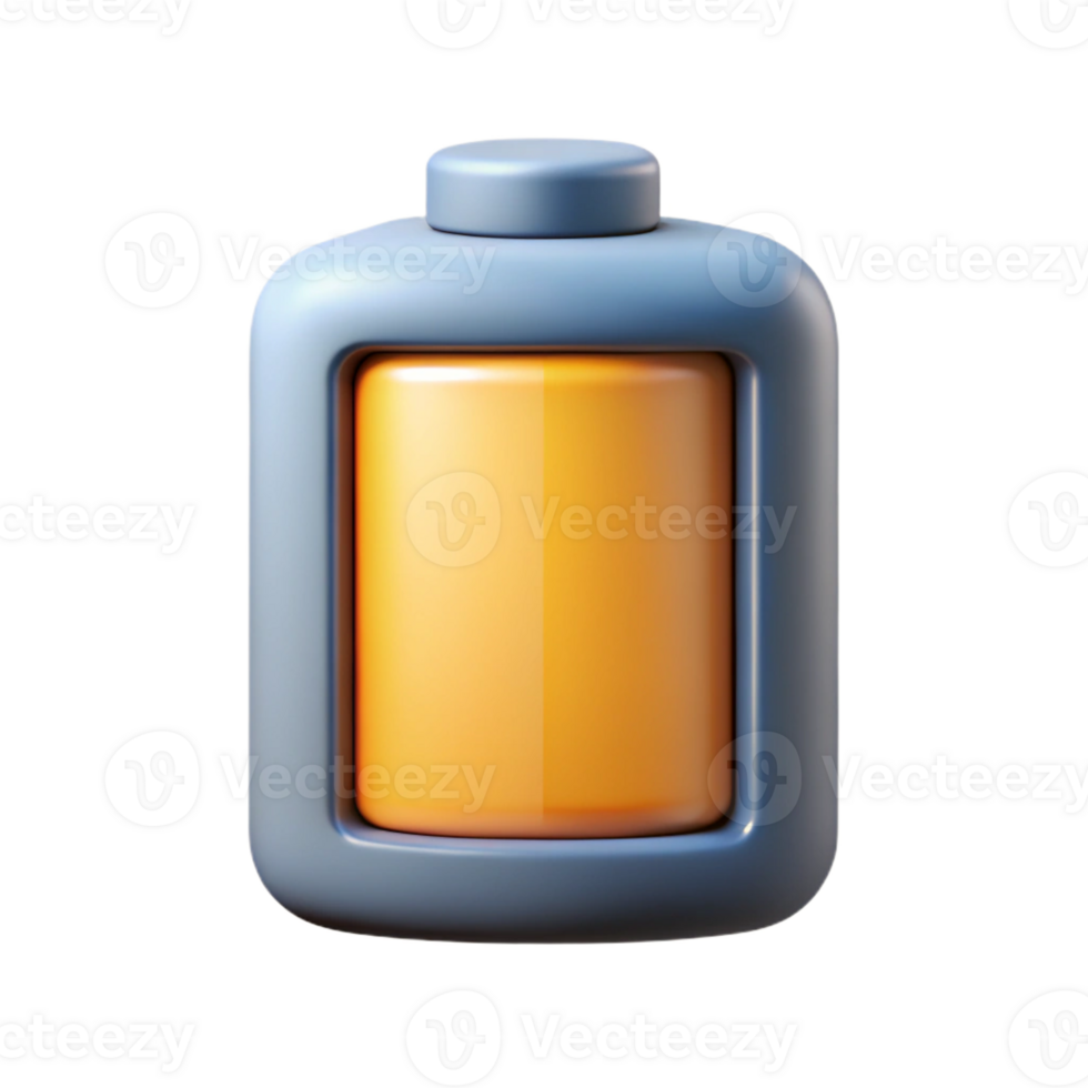 distinguished elegant Pictogram of a battery icon. Flat color, crisp edges, single-weight stroke Scalable Design. ultra HD png