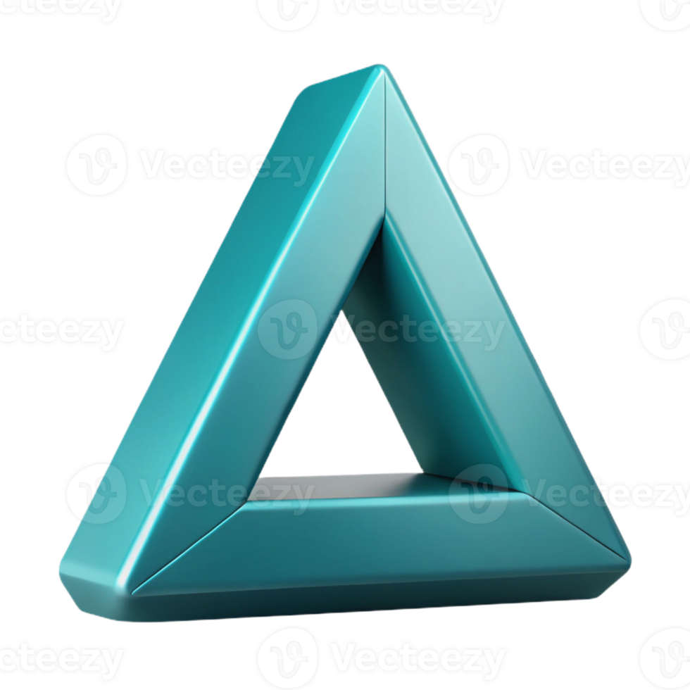 tranquil spectacular Geometric triangle forming a letter A. Crisp edges, flat color, clean lines Scalable Design. top-tier png