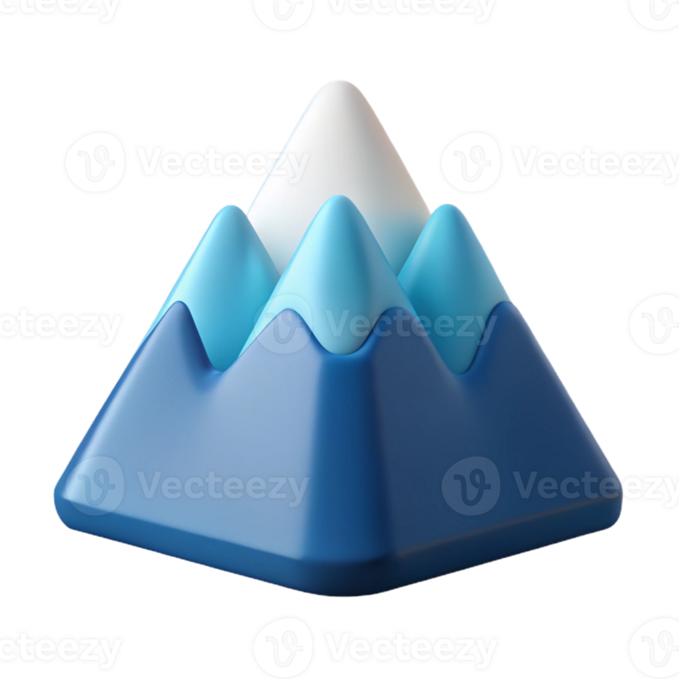 passionate captivating Abstract shape resembling a mountain. Crisp edges, flat color, scalable Design. ultra HD png