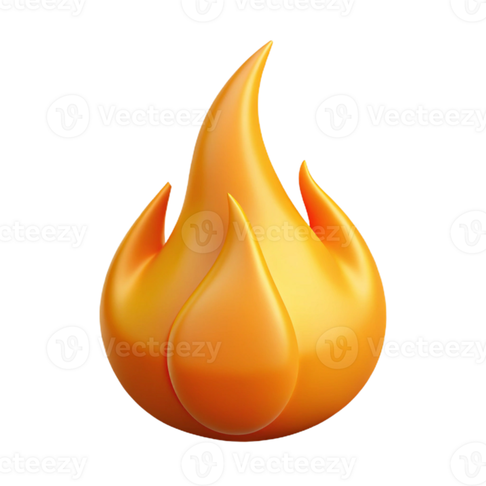 gorgeous calm industrial Stylized flame with clean lines and flat orange color. Crisp edges, scalable Design. artisan png