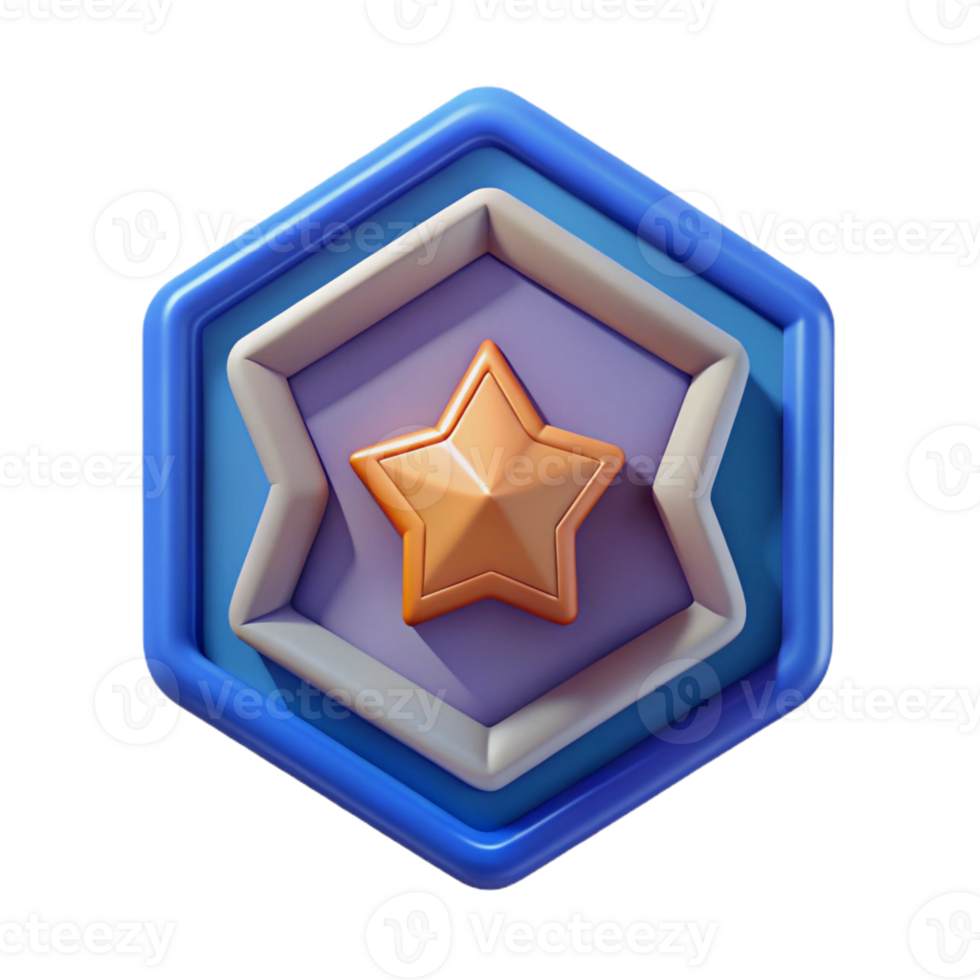 dramatic industrial Pentagon badge, symmetrical, flat color, scalable Design. fine detail png