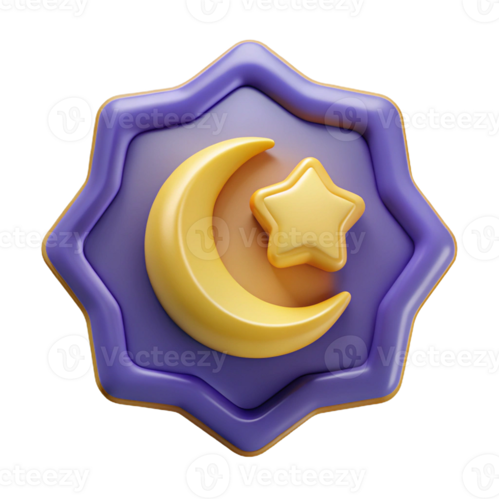 alluring traditional Crescent moon badge, flat color, single-weight stroke, scalable Design. expertly shot png