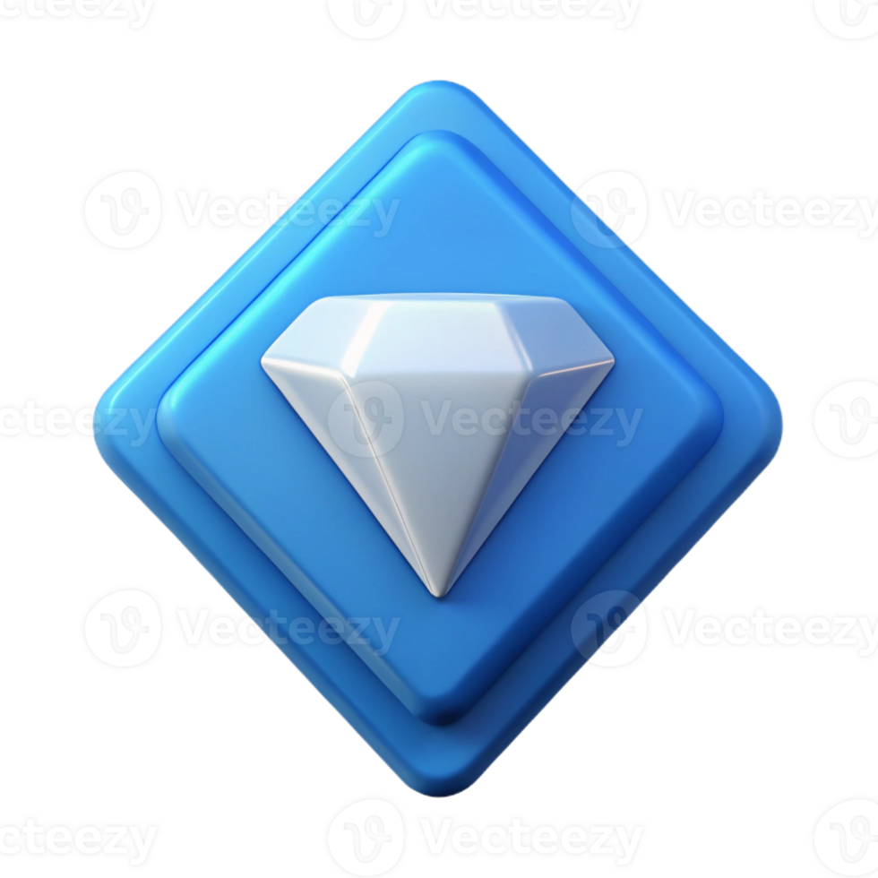 elegant intense surreal Diamond badge with a triangle, minimal, clean lines, crisp edges Scalable Design. exclusive png