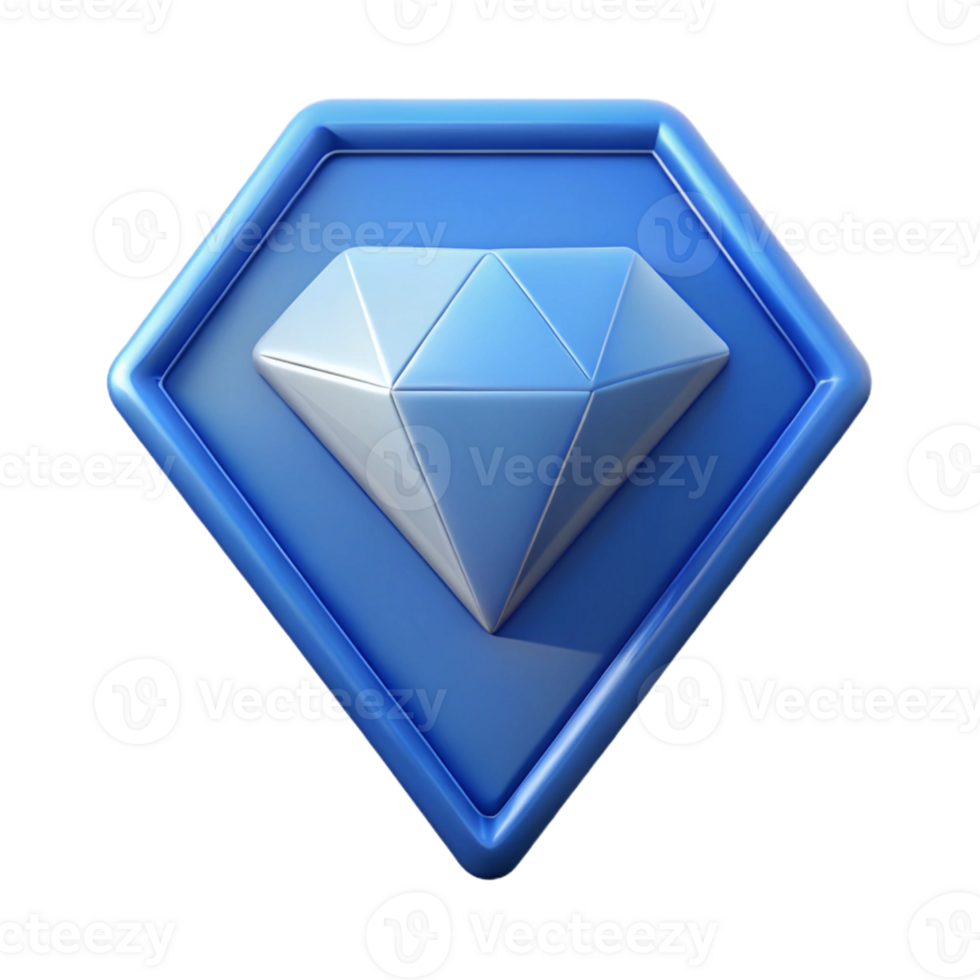 harmonious gorgeous Diamond badge with a triangle, minimal, clean lines, crisp edges Scalable Design. genuine png