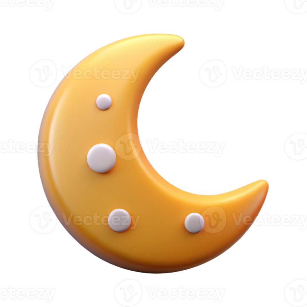 dazzling tropical Crescent moon badge with a dot, flat color, single-weight stroke, scalable Design. museum quality png