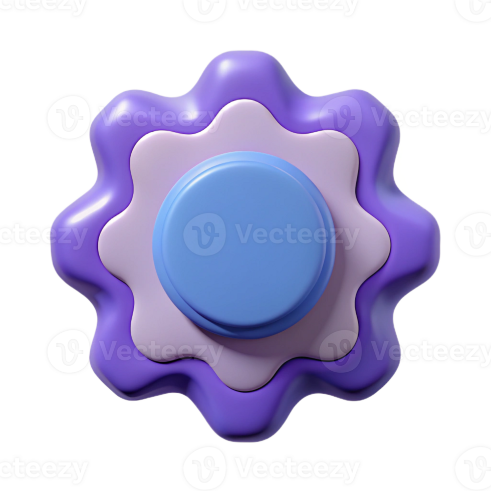 beautiful sought-after Wavy badge, symmetrical, flat color, crisp edges Scalable Design. png