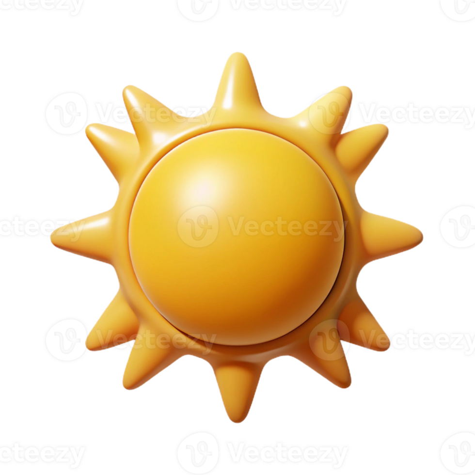 nostalgic splendid Symmetrical, crisp edges outline of a sun. Flat color, scalable Design. studio quality png
