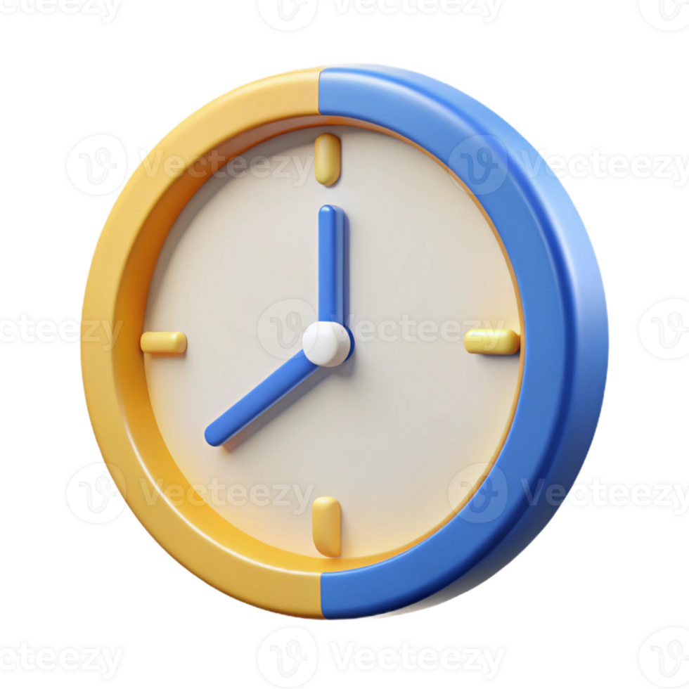 beautiful memorable Crisp edges outline of a clock. Flat color, minimal design Scalable Design. png