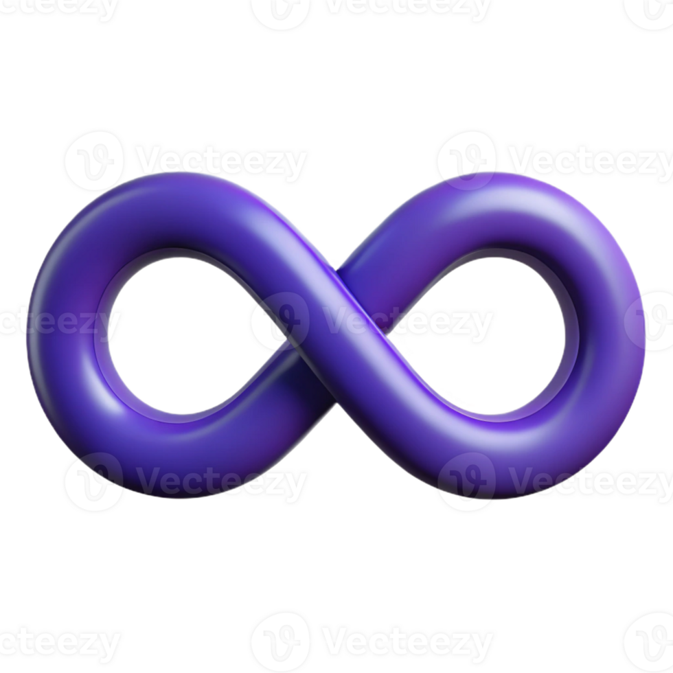 rare vintage Flat color, symmetrical infinity symbol. Crisp edges, scalable Design. professional png