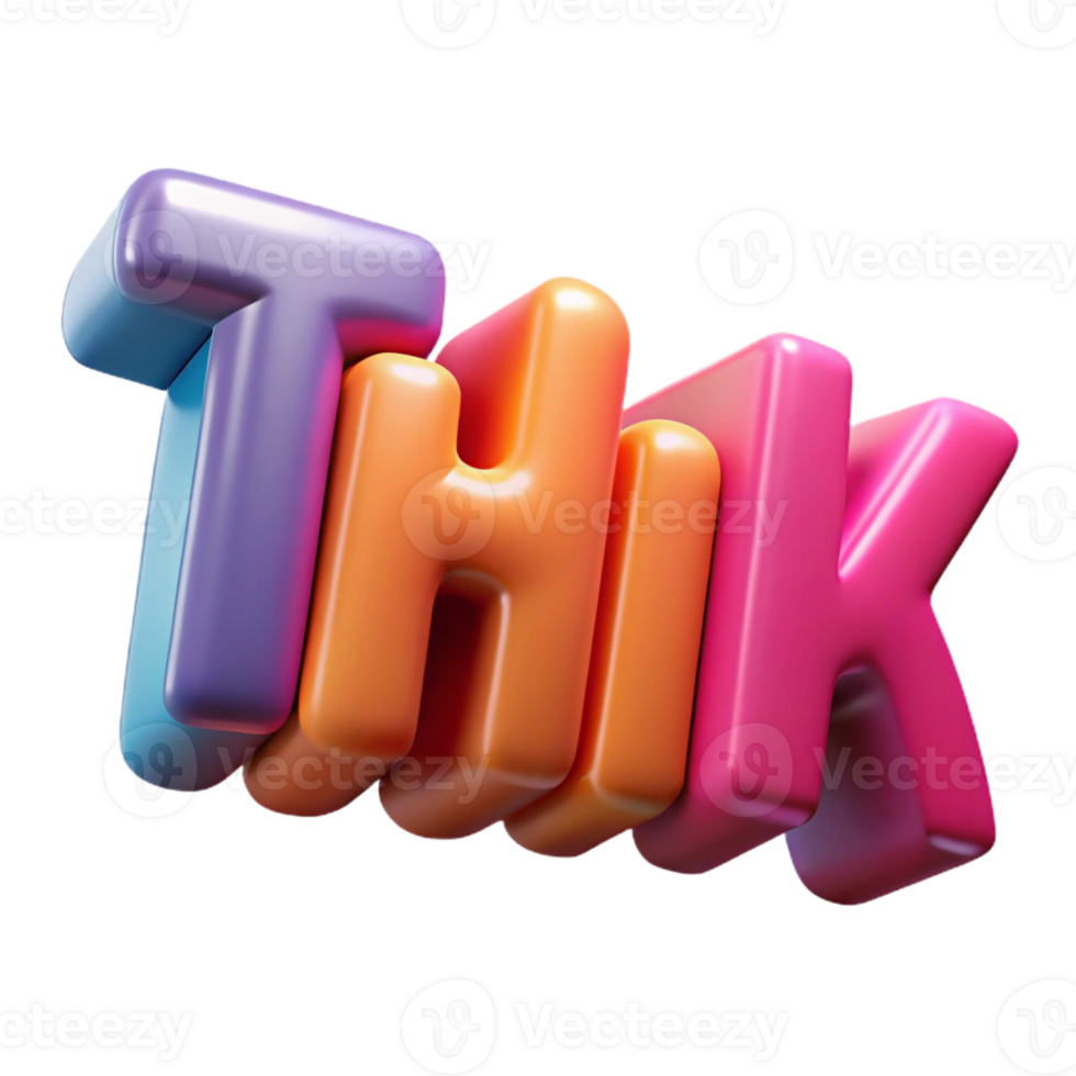 beautiful iconic Minimal THINK in a bold sans-serif. Clean lines, scalable Design. png
