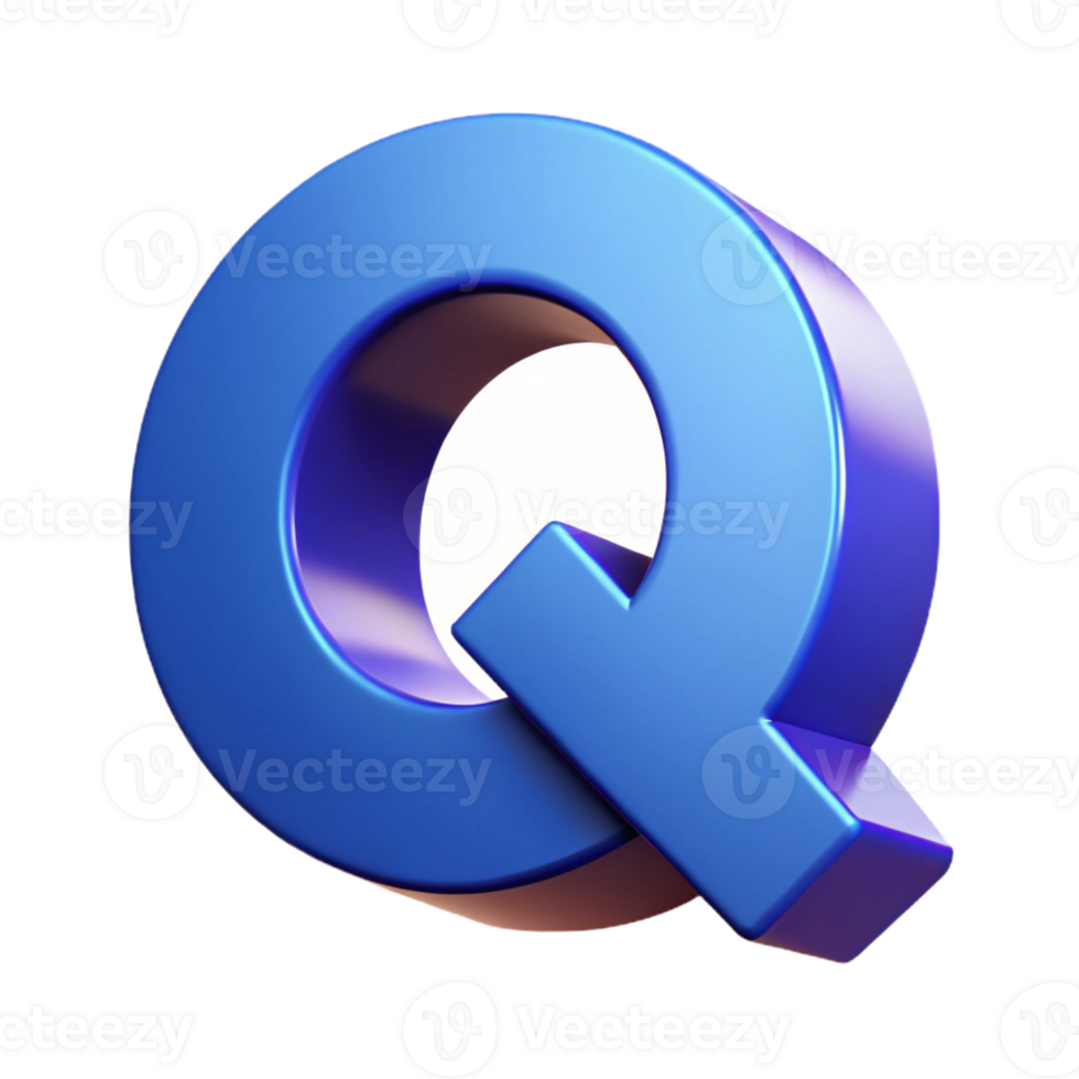 dramatic victorian Geometric Q with a circular cutout. Sharp edges, flat color Scalable Design. crisp png
