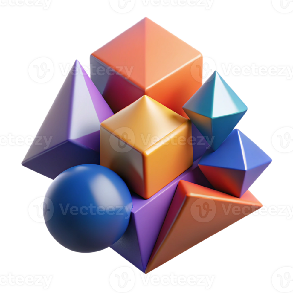 exemplary nordic Abstract geometric shapes, crisp edges, minimal design, scalable Design. studio quality png