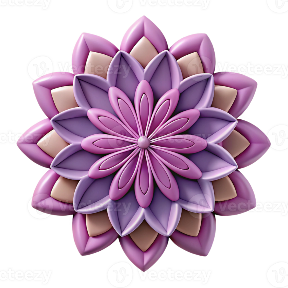 wonderful standout Geometric floral pattern, clean lines, symmetrical, flat color Scalable Design. png