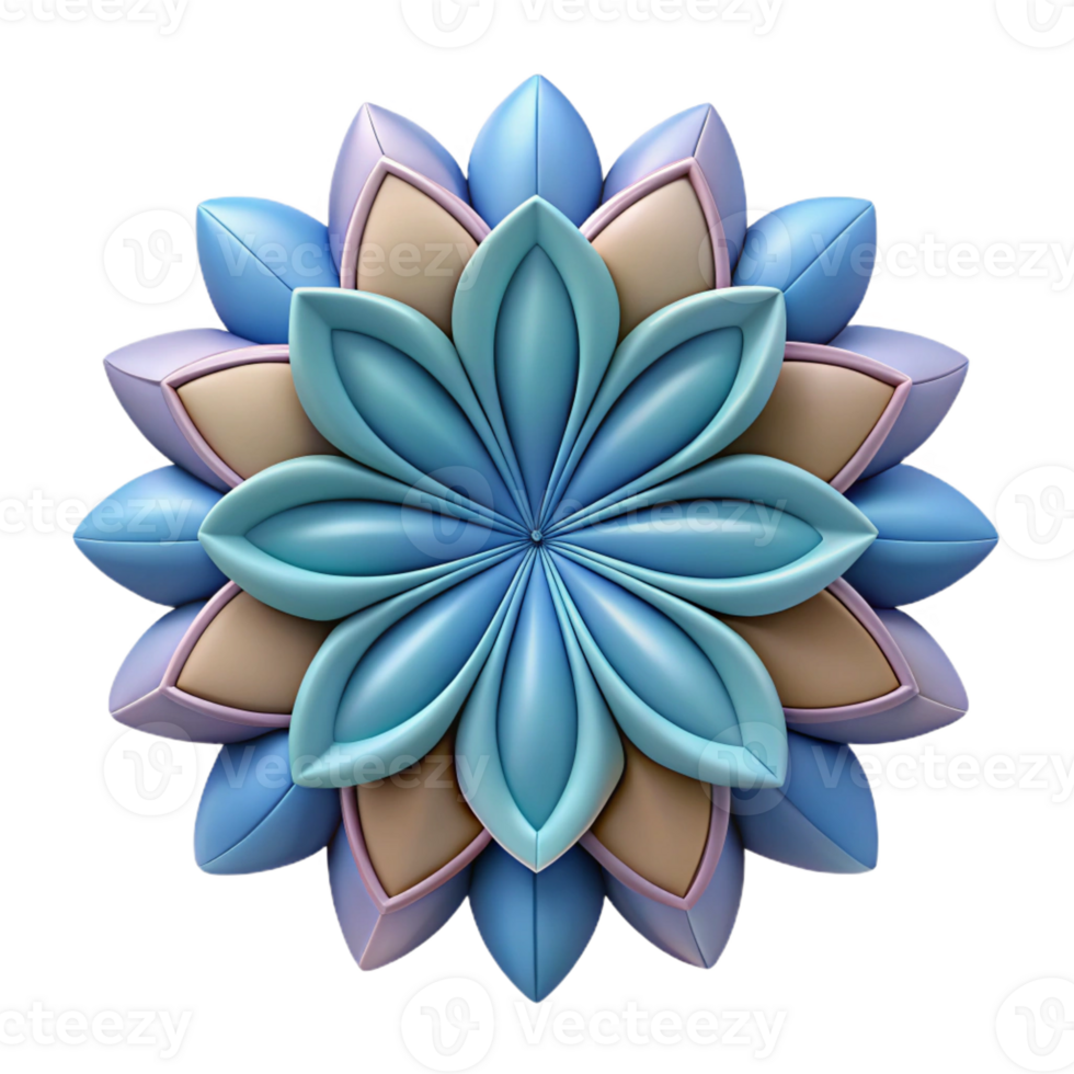 harmonious elegant Geometric floral pattern, clean lines, symmetrical, flat color Scalable Design. elite png