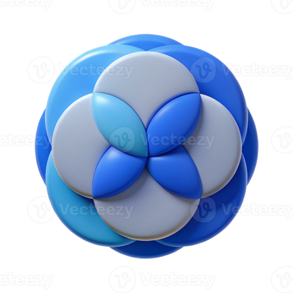 exemplary renaissance Clean lines, overlapping circles, flat color, scalable design Scalable Design. precision png